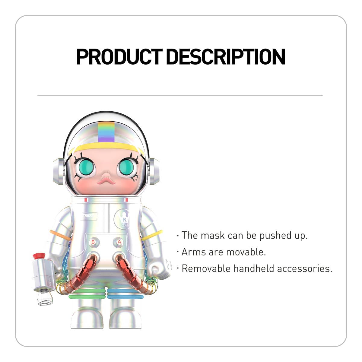 MEGAコレクション 400% SPACE MOLLY Rainbow MEGA SPACE MOLLY 400% RAINBOW 2.0 Bold, brilliant, and back in