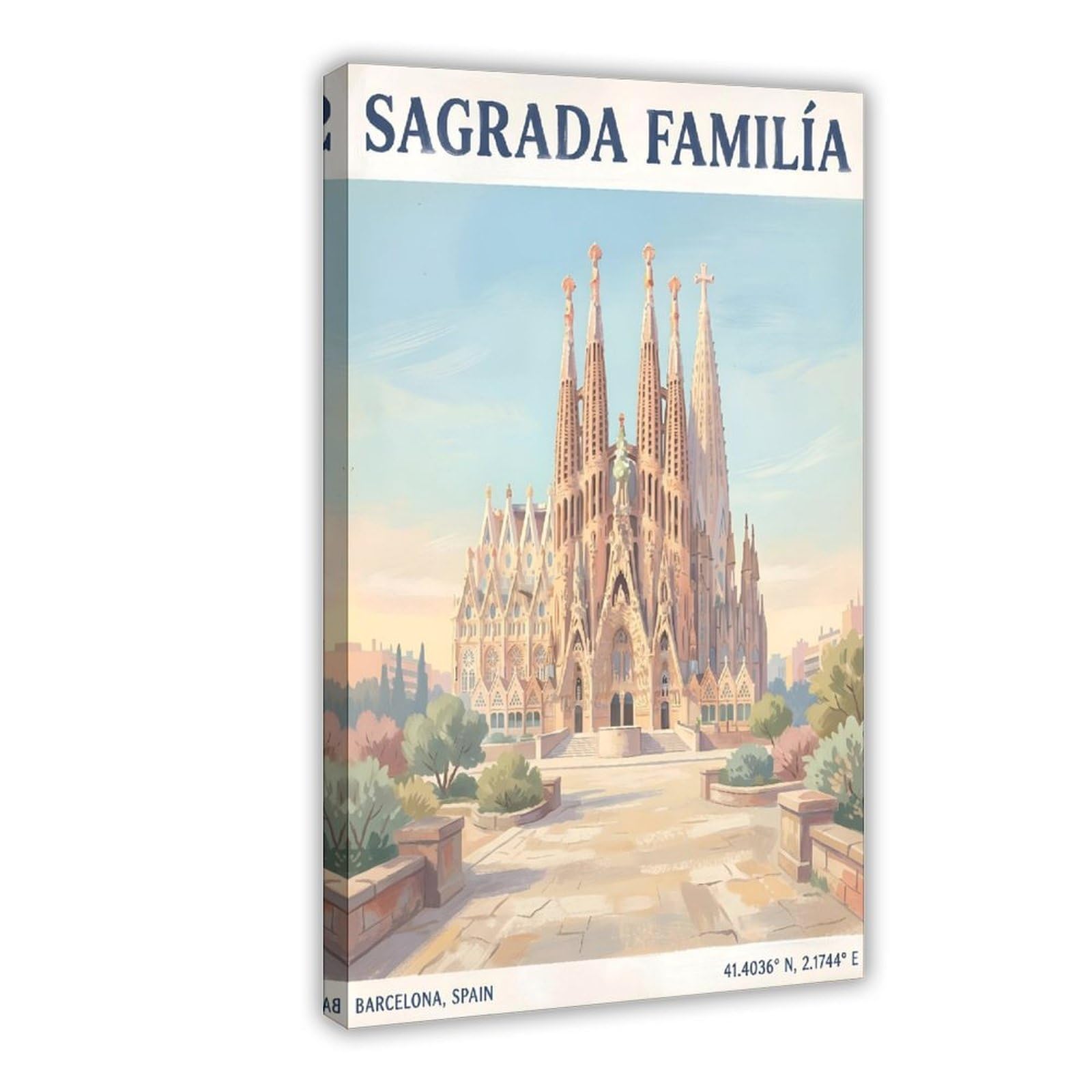Sagrada Familia Barcelona Poster Canvas Poster for Living Room Decor Gift