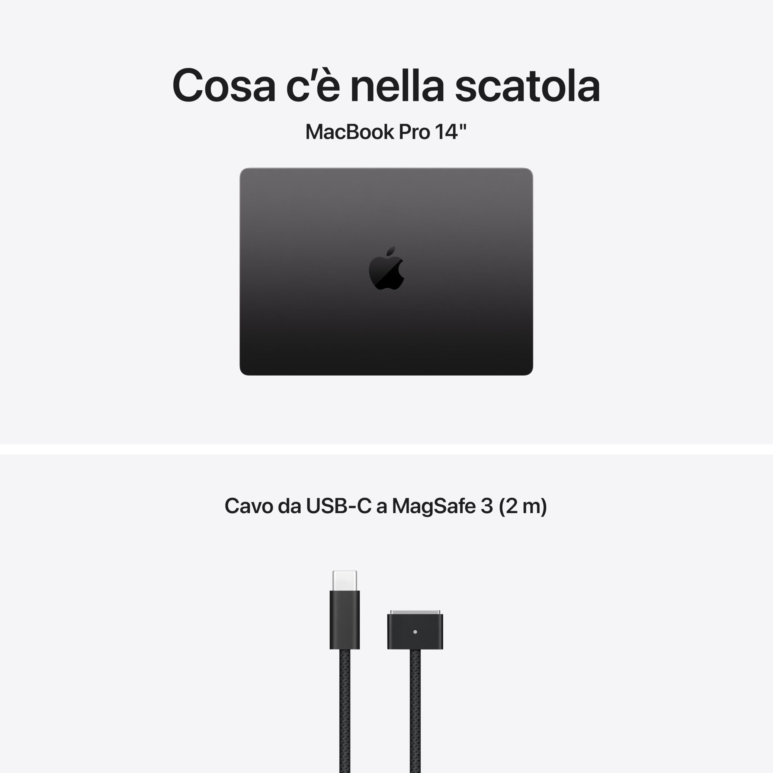 Apple MacBook Pro Portatile con chip M5, CPU 10 core e GPU 10 core: progettato per l’AI, display Liquid Retina XDR da 14,2'', 32GB di memoria unificata, 1 TB SSD, Wi Fi 7; Nero siderale