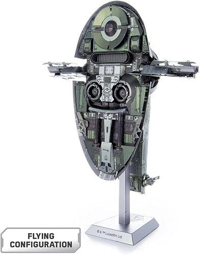 Miniatura 3 de Metal Earth Serie Premium Star Wars Boba Fett Starfighter 3D Kit de modelo de metal Fascinaciones