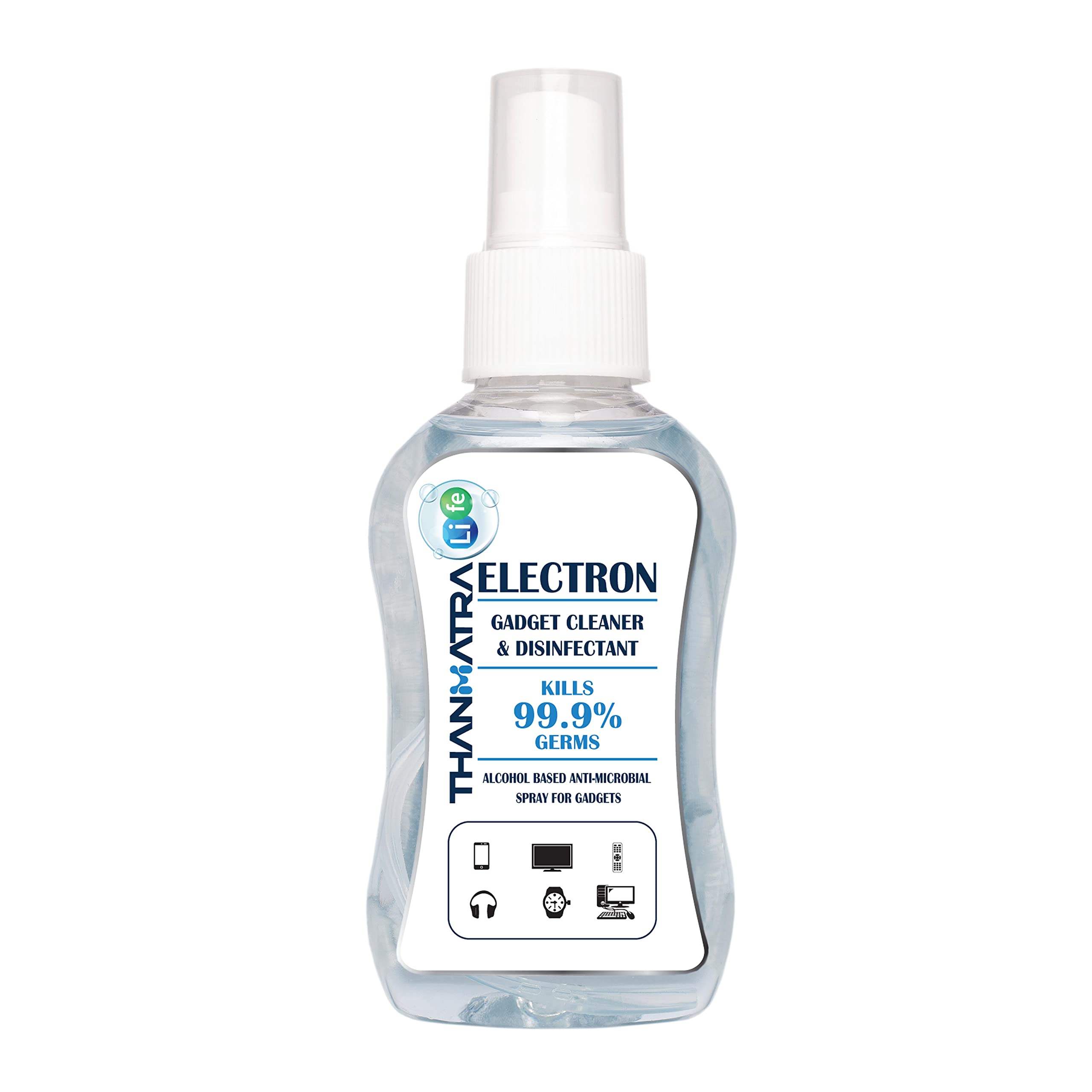Thanmatra Life Electron | Gadget Disinfectant for Instant Protection, Gadget Cleaner Spray | Kills 99.9% Germs | for Multipurpose use (Pack of 1-100 ML) (B09SH6ZYSQ) Amazon Price History, Amazon Price Tracker