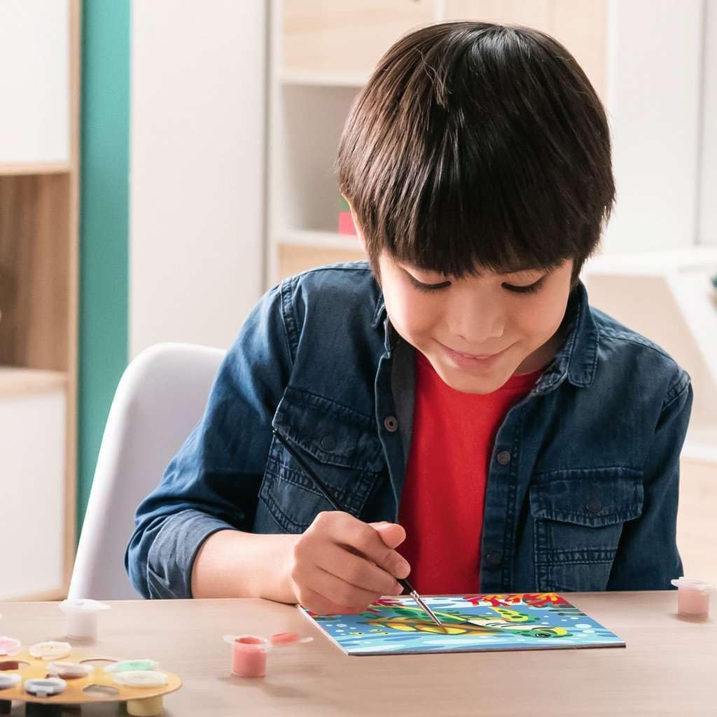 Ravensburger CreArt 23993 - Sea Turtle - Painting by Numbers for Children from 7 Years, Easter Gifts Children 7 Years, Small Gift for Easter