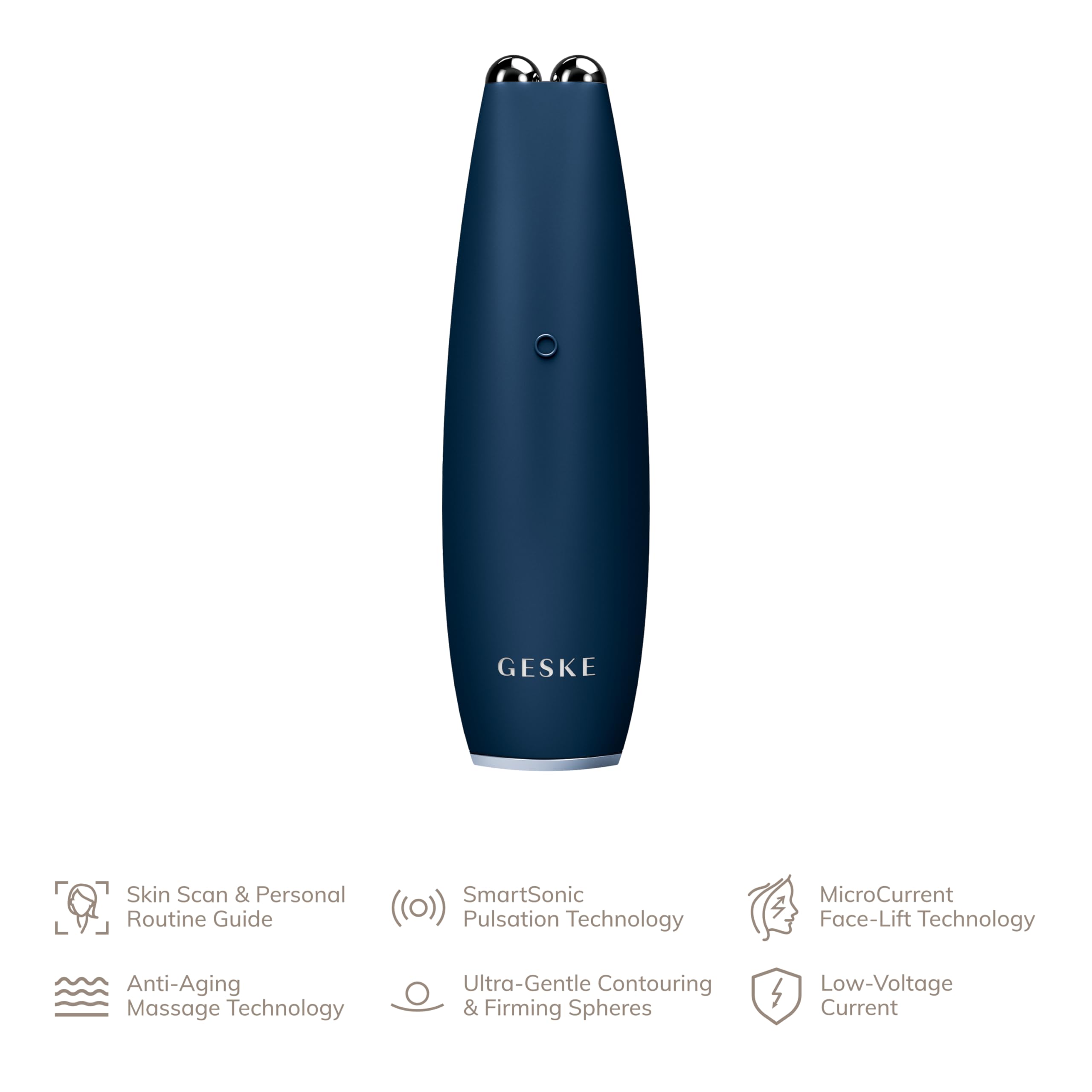 GESKE SmartAppGuided™ MicroCurrent Face-Lift Pen, Midnight - Image 4