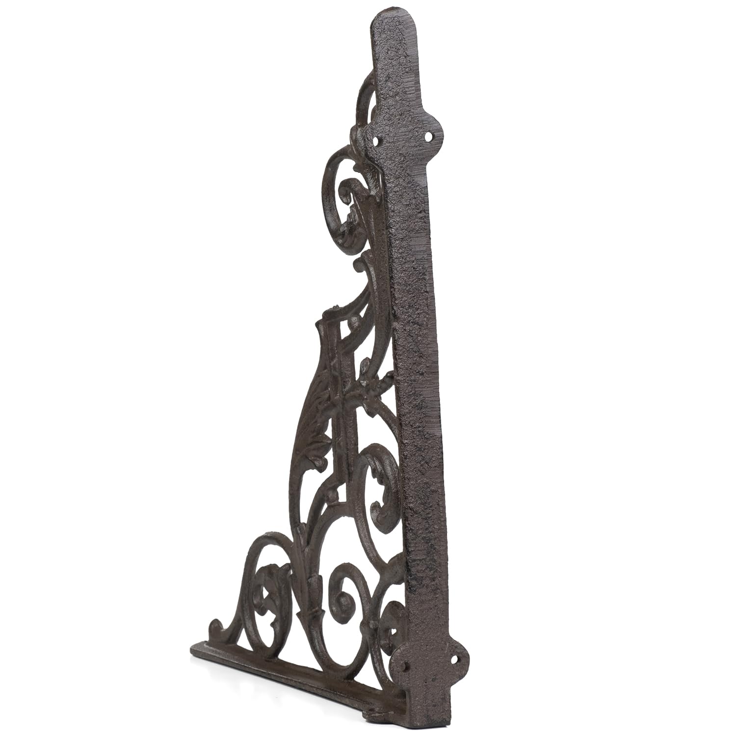 Moritz Regalträger Gusseisen 27 x 33 cm braun – Regalwinkel 2er Set