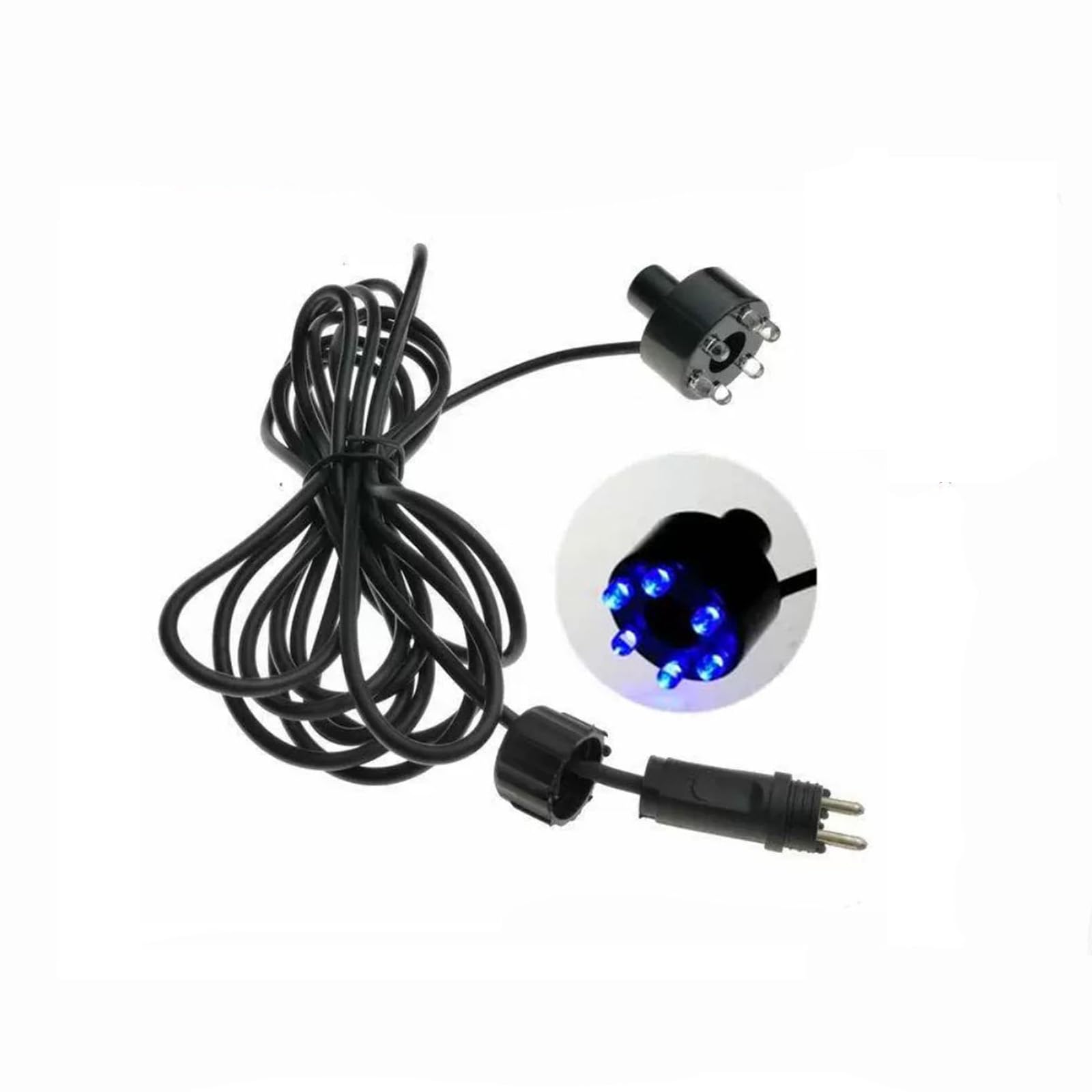 lopituwe RGB 6 LED AC12V Water Fountain Light LED Replacement Cluster Light with 2 Pin Connection Underwater Pond Lights Water Feature Lights for Pond, Aquarium, Pool, Garden, Fountain (Blue)