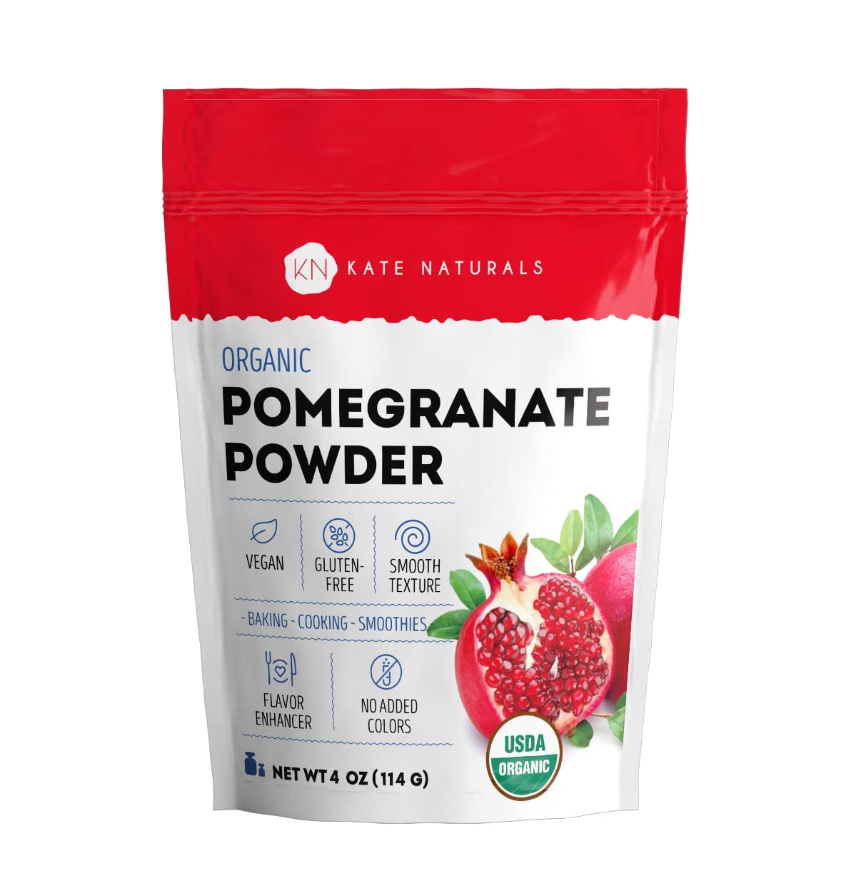 Organic Pomegranate Juice Powder 4oz Kate Naturals