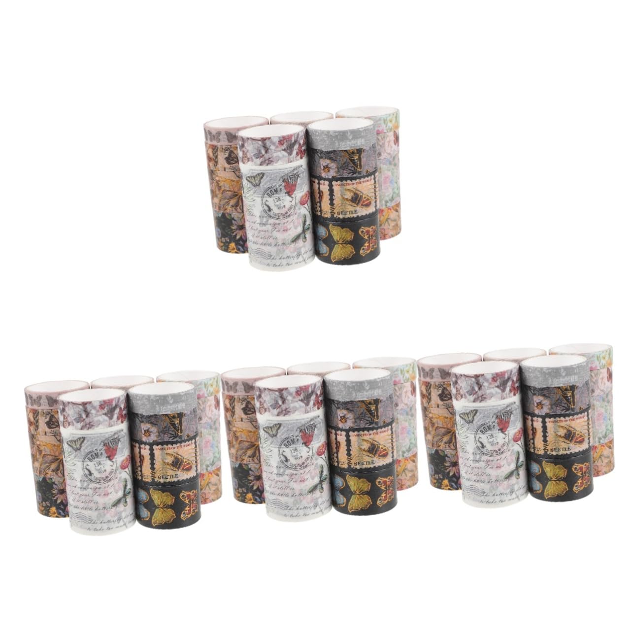 Angoily 4 Set Washi Tape Decorativo Con Motivo E Nastro Adesivo Per Scrapbooking E Creazioni Fai Da Te Per Album 17 * 4