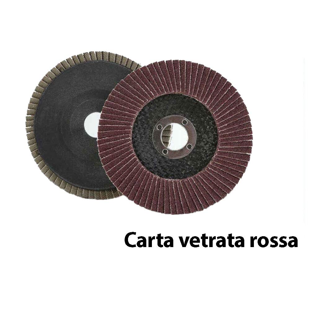 Dischi Lamellari Per Molatura Legno E Metallo 5 Pezzi 80 Grana 115x22mm - 00006