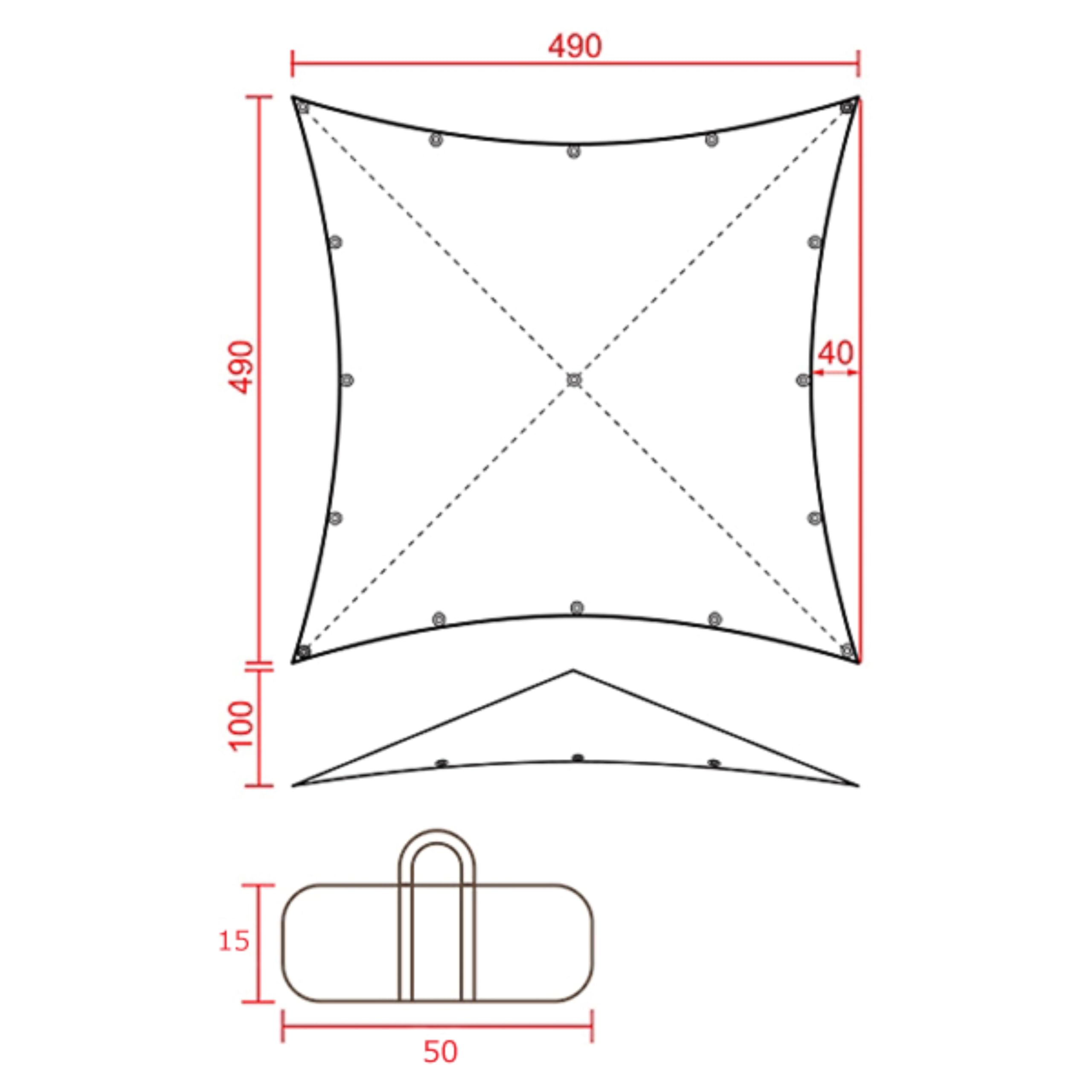 Amazon | テンマクデザイン 青空タープ2 TM-19B01 500cm×490cm 耐風性