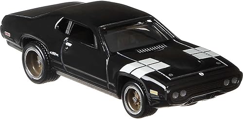 Hot Wheels 1971 Plymouth GTX, Fast & FuriousVehículo fundido a presión a escala 1:64, juguetes para niños de 3 años en adelante, juguetes para niños