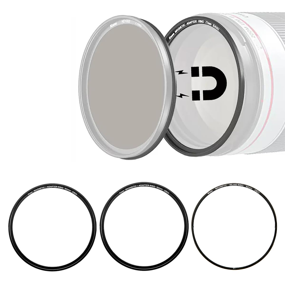Kase Revolution Magnetischer Filteradapterring – 72 Mm, Nur Für Kase Revolution/Plus/Skyeye Magnetfilter