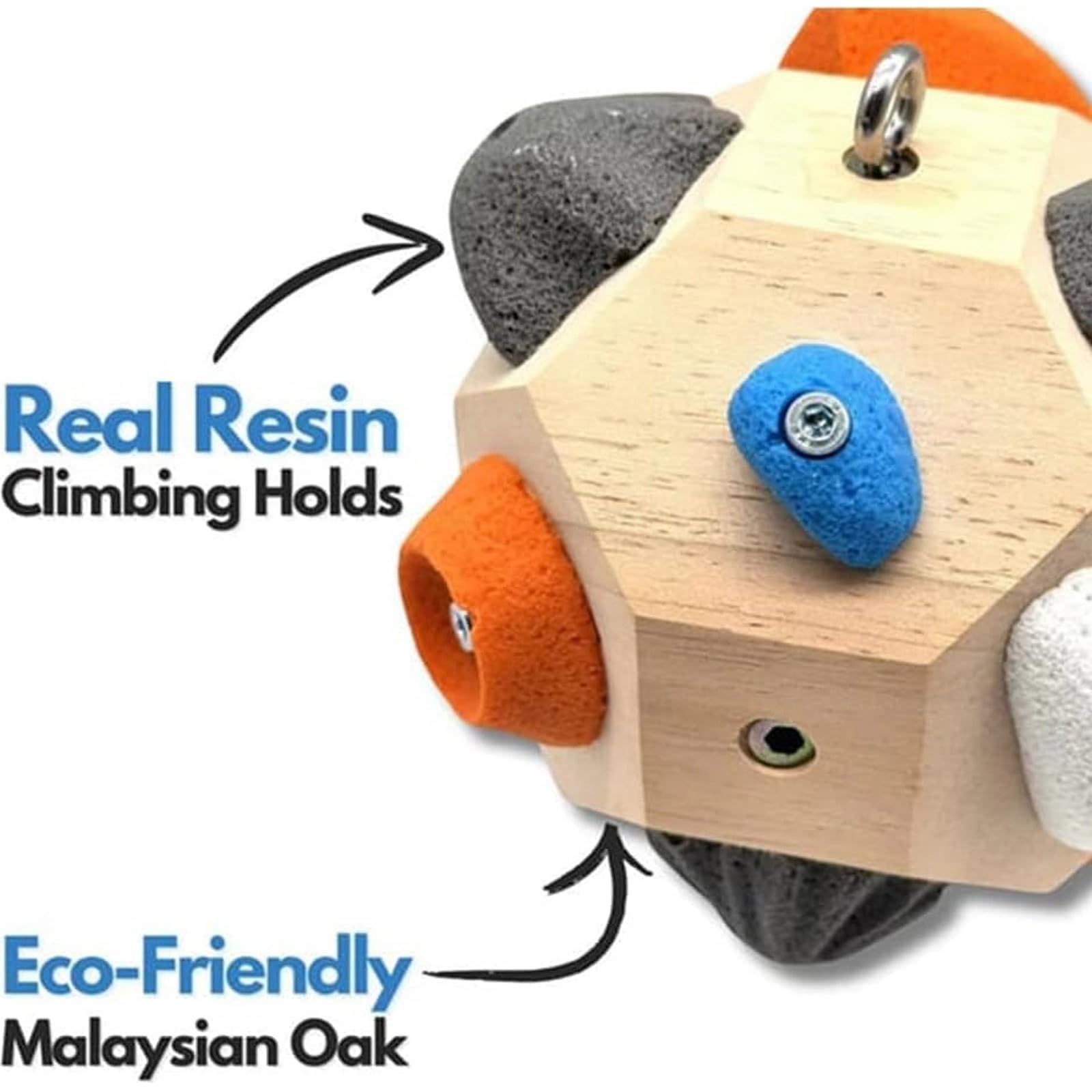 KQLHLHDYZ Bloques de Boulder Hechos a Mano, Pelota de Escalada para Entrenamiento de Fuerza de Dedos, Regalos de Boulder para Entrenamiento de Fuerza de Dedos para Escaladores de Roca — view 3