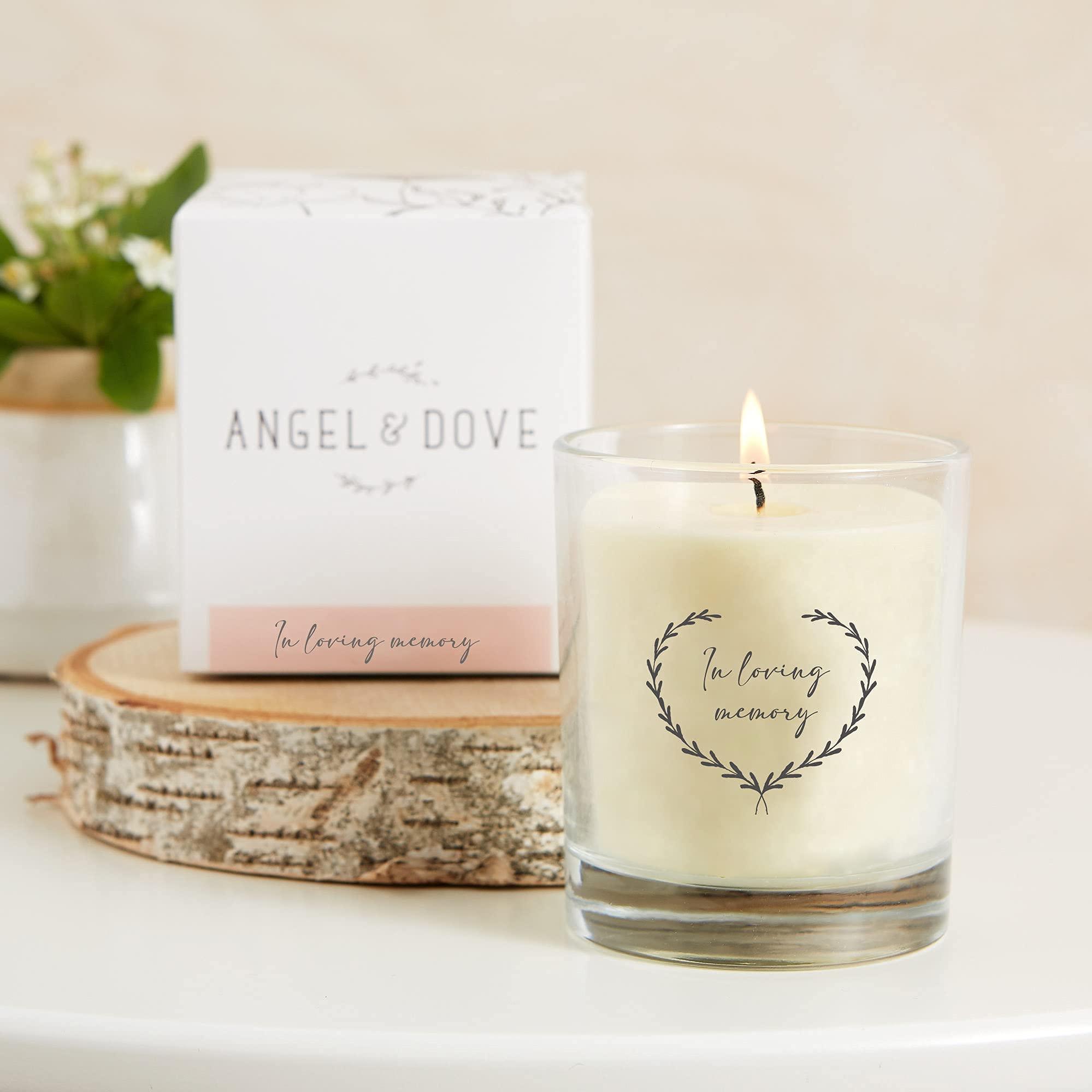 Angel & Dove Luxury 'in Loving Memory' Soy Wax Remembrance Candle