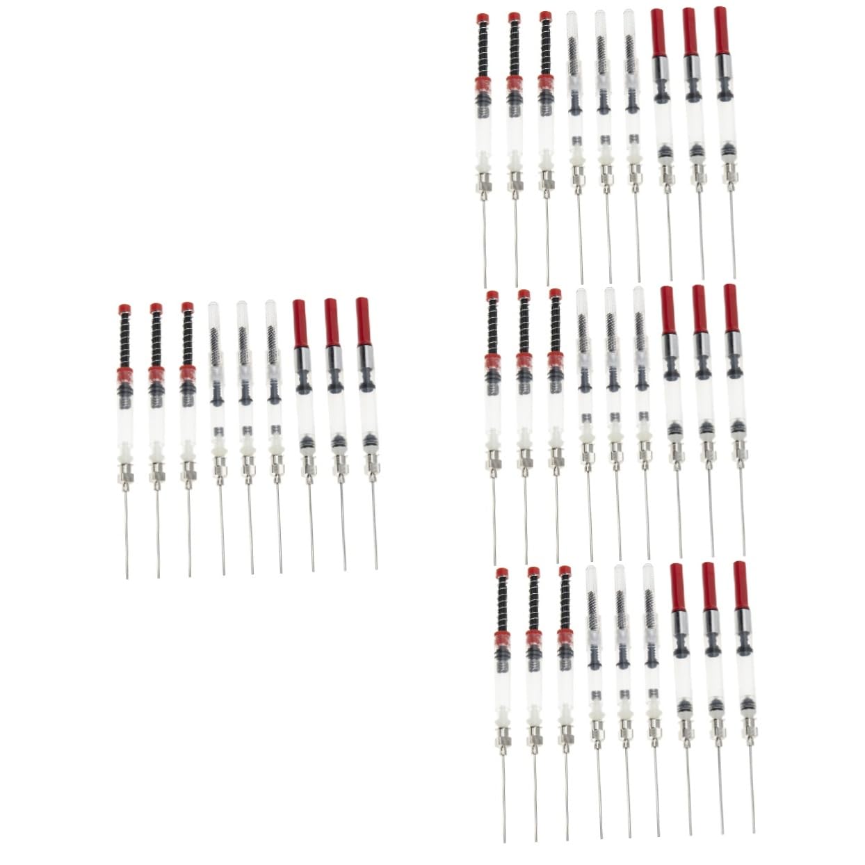 Lurrose 36piezas Absorbedor De Tinta Para Estilográficas De Incluye Accesorios De Inoxidable y Transparente Rellenador De Tinta Para Herramienta Práctica Para Estudiantes y Amantes