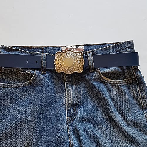 Western Style Silver Buckle Belt2