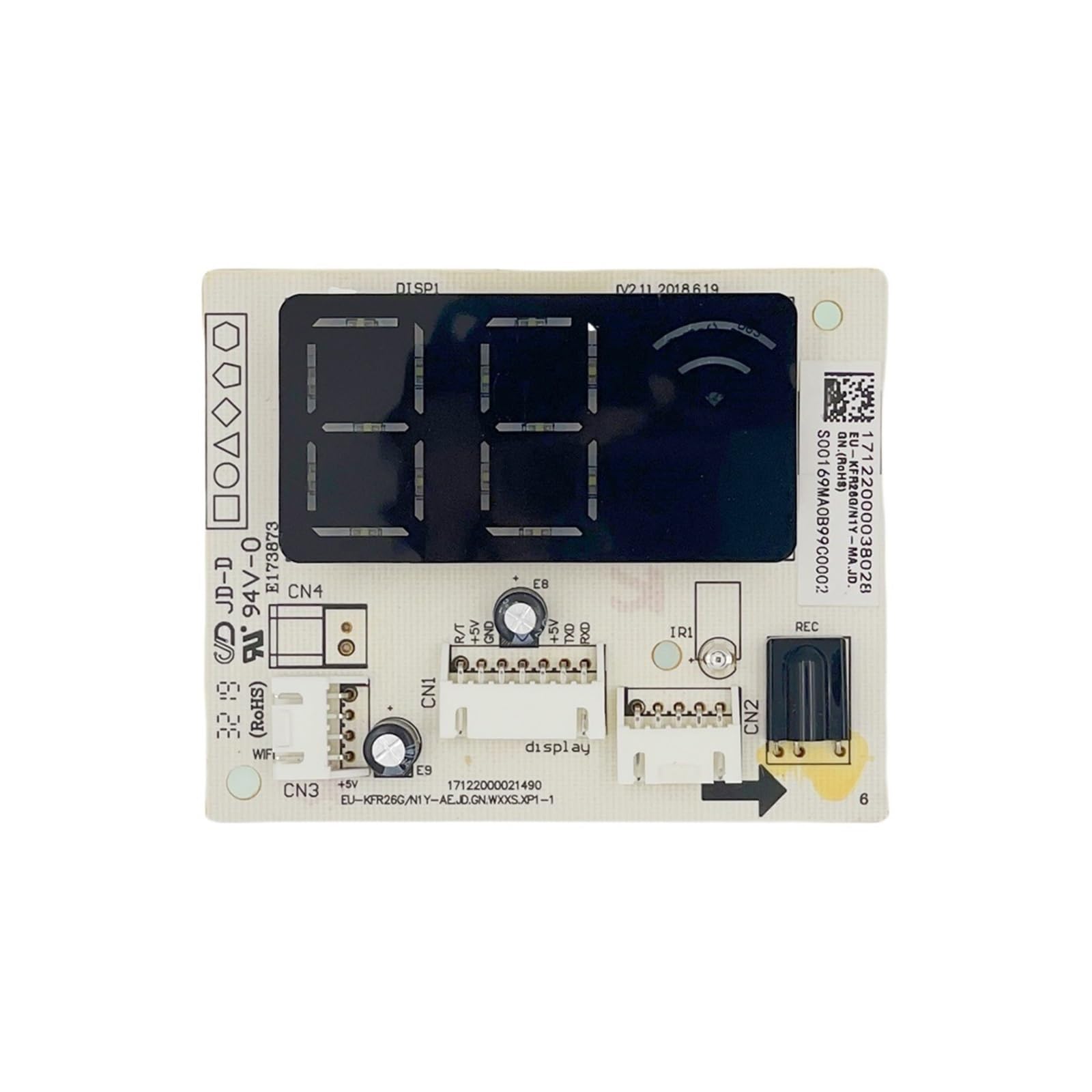 EU-KFR26G/N1Y-AE.JD.GN.WXXS.XP1-1 17122000021490 Signal Receiving Display Board ，Compatible For Midea， Air Conditioner Inverter Assembly