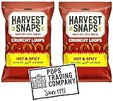POPS TRADING COMPANY Since 1998 Baked Red Lentil Snack Hot & Spicy850045244156 W/Recipe Card 2 Pack 2.5 ounce