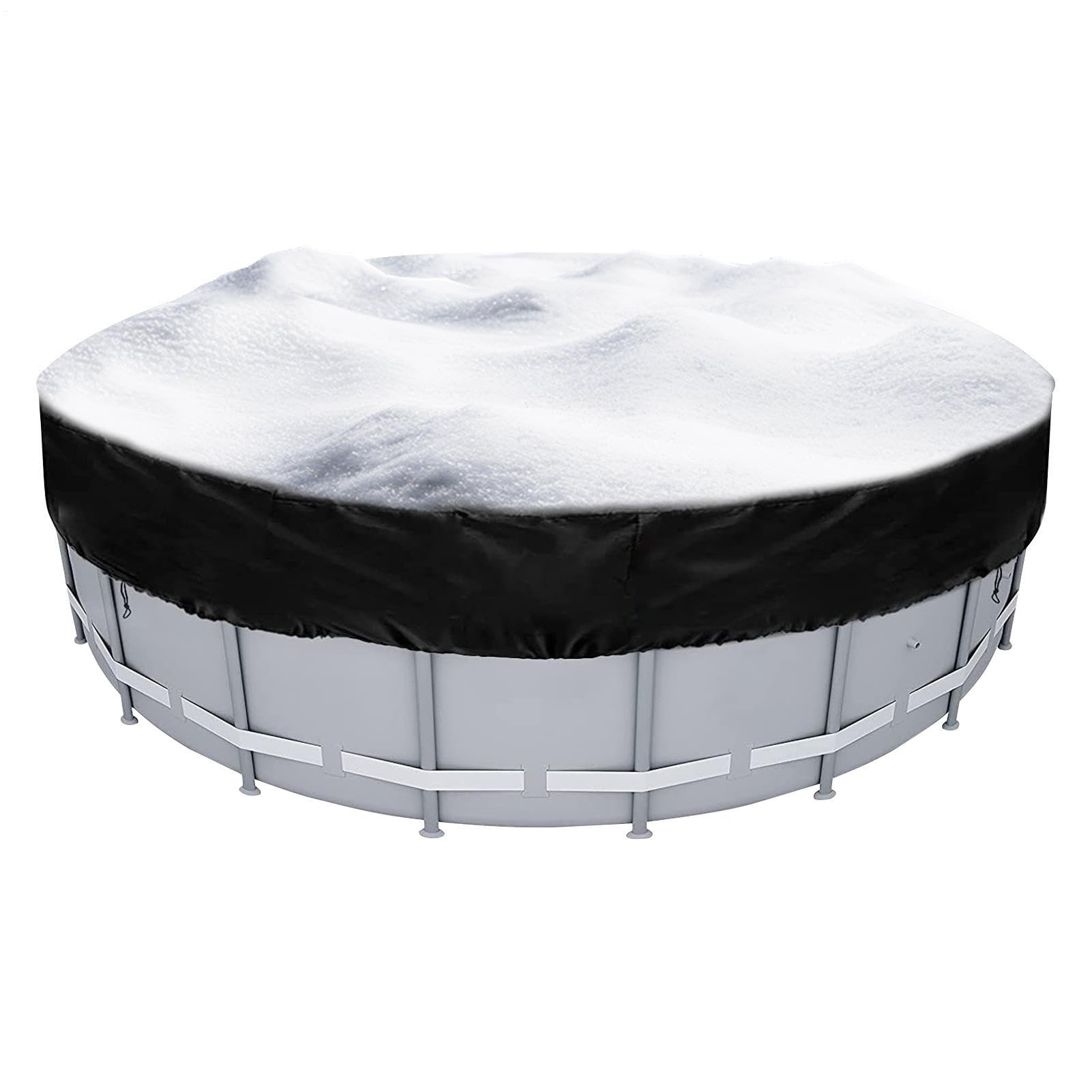 Couverture piscine imperméable bâche de protection coupe-vent avec cordon pour jardin et cour