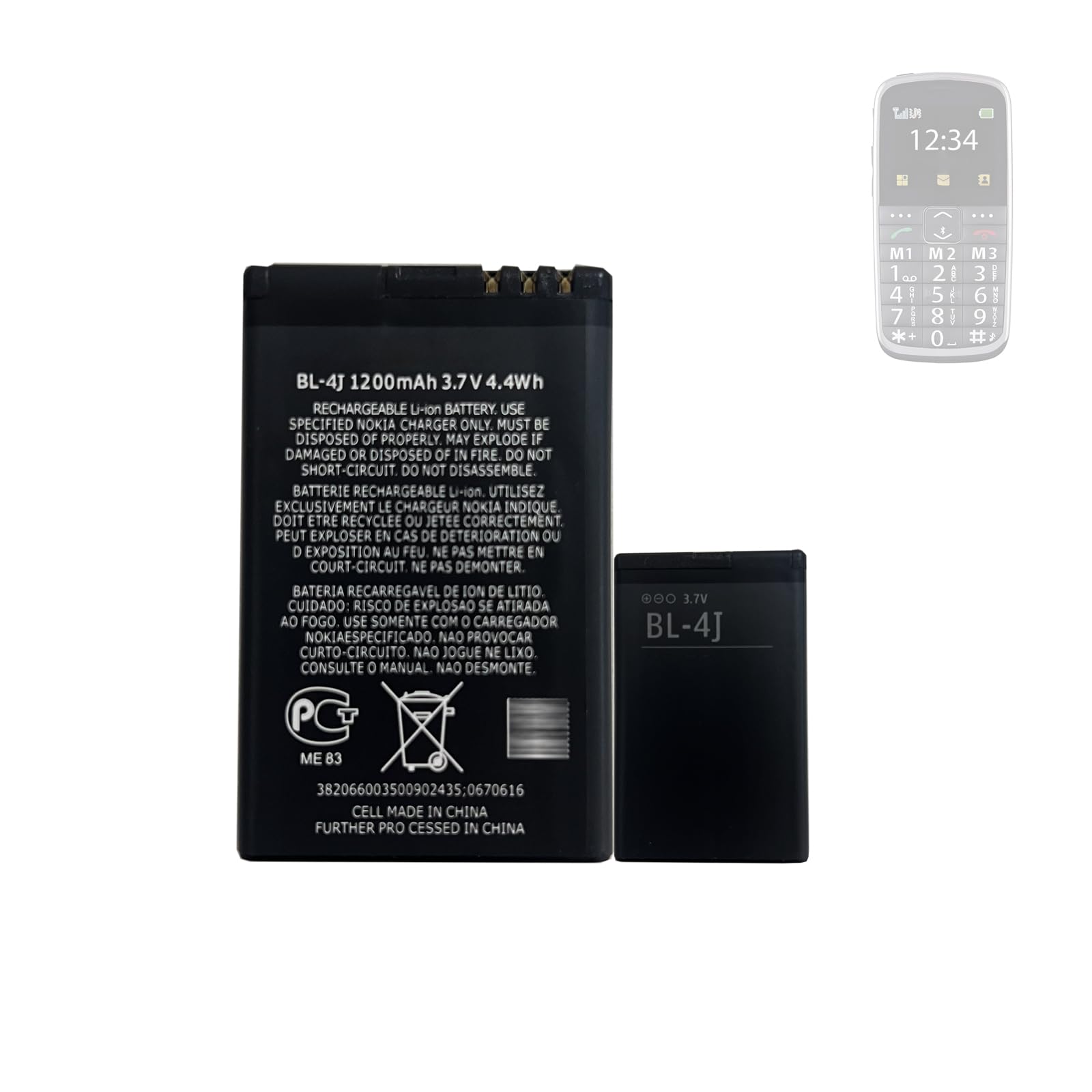 HIGHAKKU Ersatzakku Batterie EB-BT365BBE EB-BT365BBC kompati