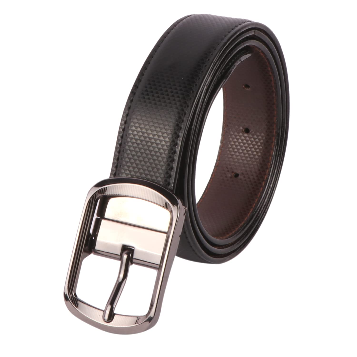 usl Men's Reversible PU Leather Belt (H Reversible Buckle)-picture-30
