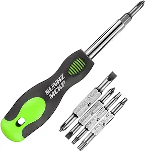 SUNHZMCKP 8 in 1 Screwdriver, Portable multi-purpose screwdriver，High- Strength Bits, Phillips, Slotted, Torx，Suitable for outdoor and daily repair tools,The best tool gift