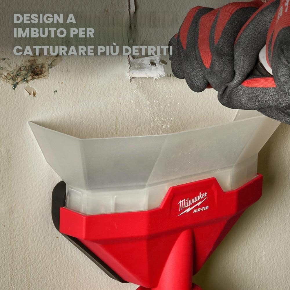 Milwaukee Air-Tip Shop Vac Aspirapolvere Umido e Secco Collettore di polveri 1 Pezzo