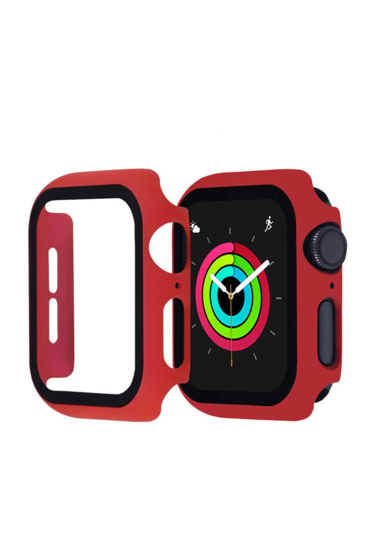 Zore Apple ile uyumlu Watch 40mm Watch Gard 01 Ekran Koruyucu Kırmızı