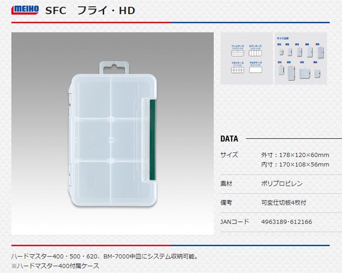 Meiho Fly Case HD Clear