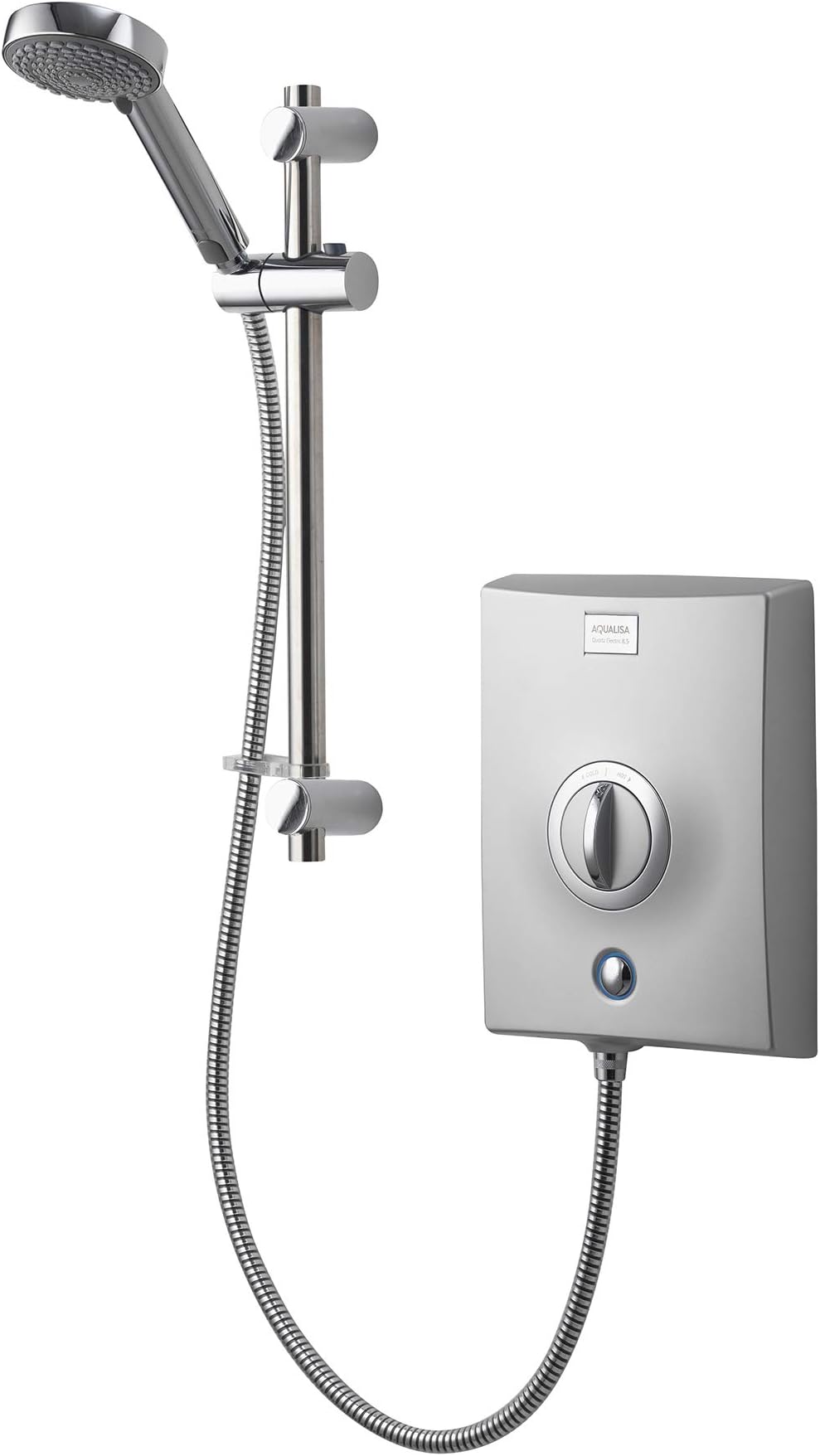 Aqualisa QZE10501 Quartz Electric shower with adjustable head, Chrome, 10.5kW