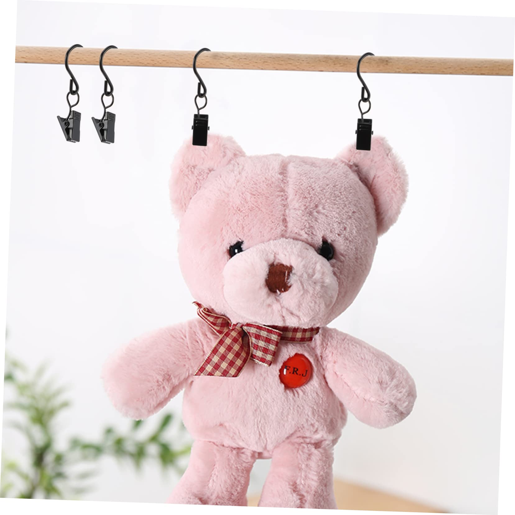 SOLUSTRE 2 Sets Vorhang-aufhänger-Clips Mehrzweck-klemmhaken Für Fenster Stabile Hängeklammern Aus Eisen Für Dekorationen Partys 50 Stück * 2