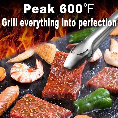 Grillart Bbq Grill Mats For Outdoor Grill - Nonstick 600 Degree Heavy Duty Grilling Mat (Set Of 2) - Reusable Bbq Grill Accessories Sheets -Works On Electric Grill Gas Charcoal Bbq - Gifts For Men Dad #TOP3
