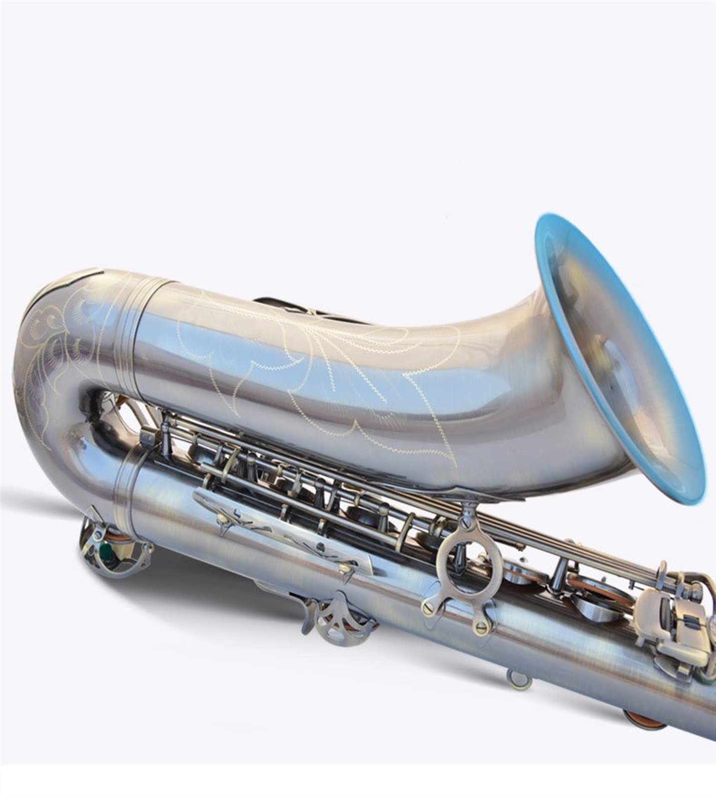 B Flat Sassofono Tenore Rame Antico Doppio Pulsante Costola Abalone Pulsante Sassofono Principiante Giocatore Professionista Sax Ottone