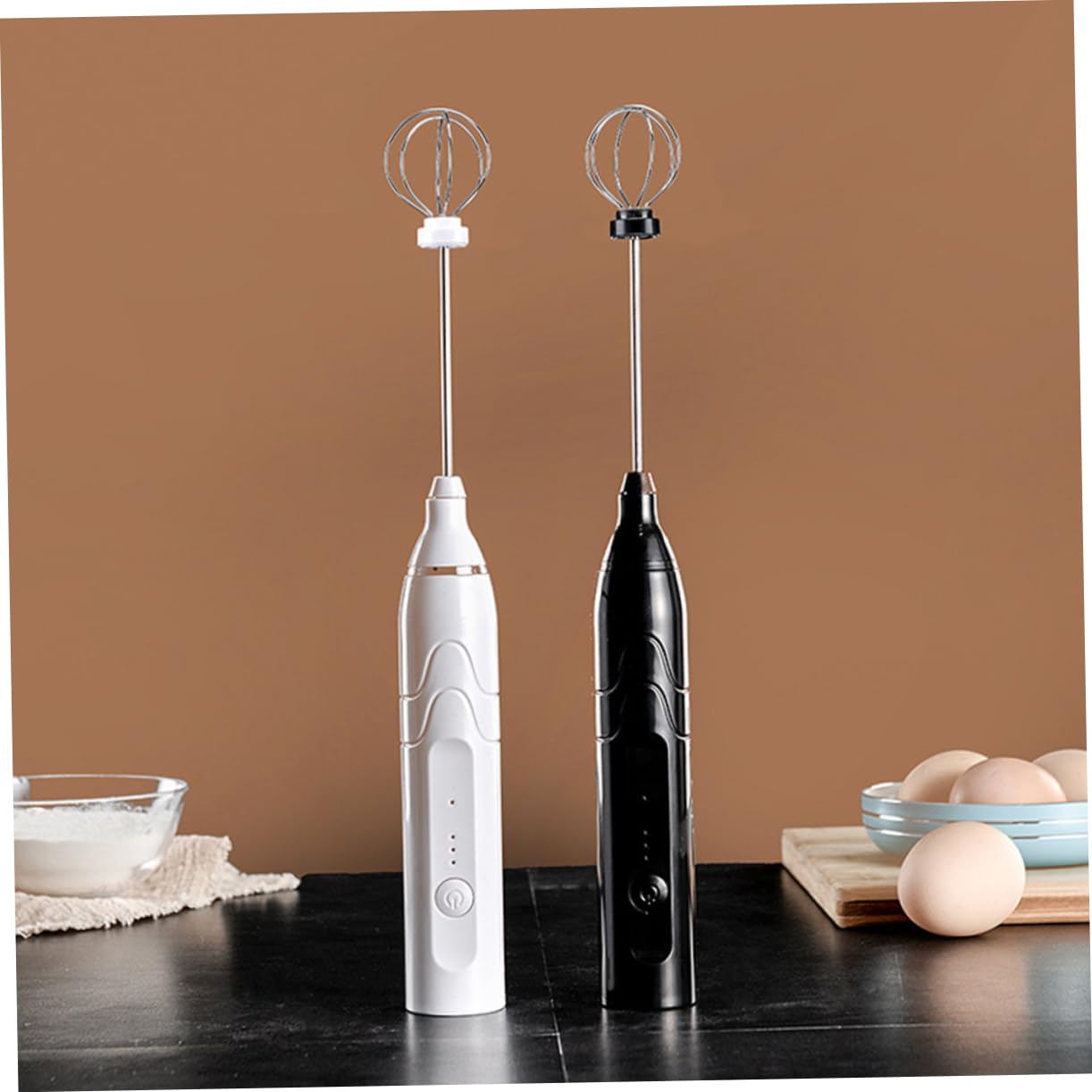 Cabilock Charging Electric Egg Whisk Mixer Portable Mixer with Speed Settings Removable Mixing Head for Easy Cleaning for Eggs and More Lightweight