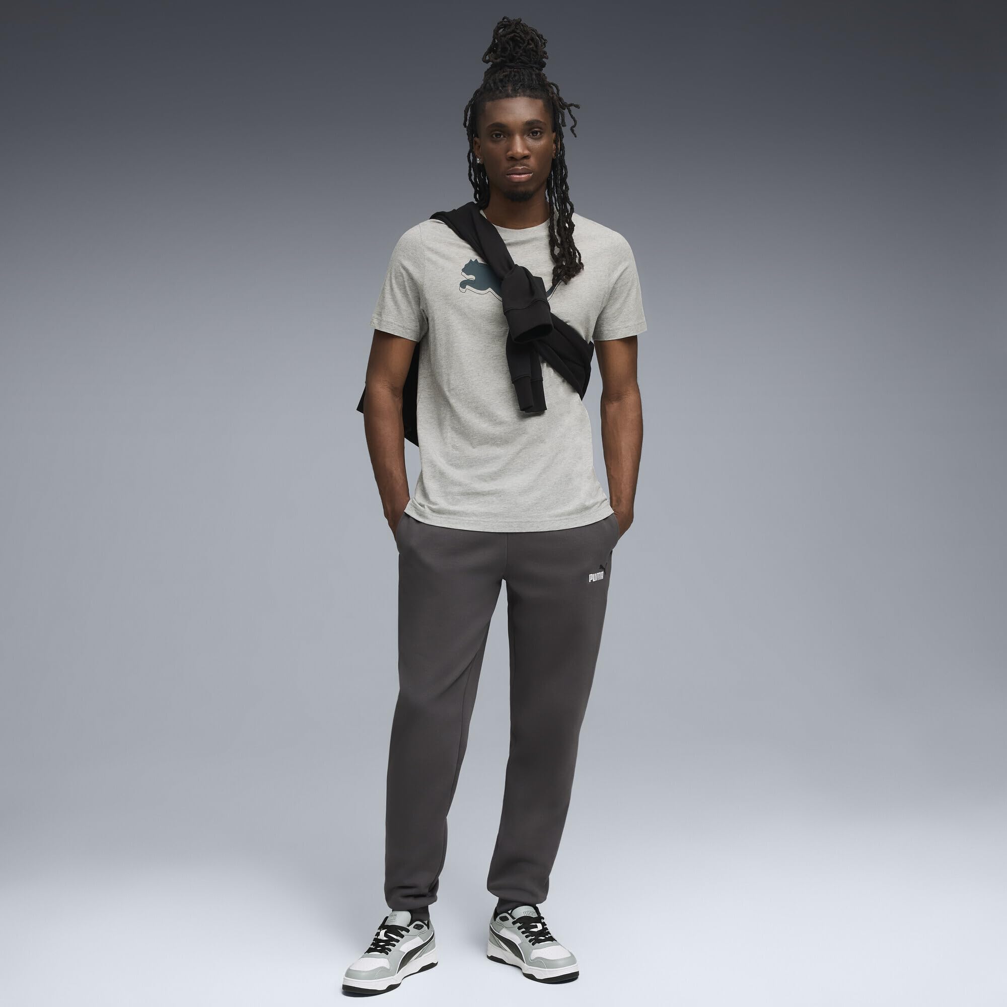 PUMA Ess 2 Color No. 1 Logo Sweatpants Fl Cl - Spodnie z dzianiny Mężczyźni