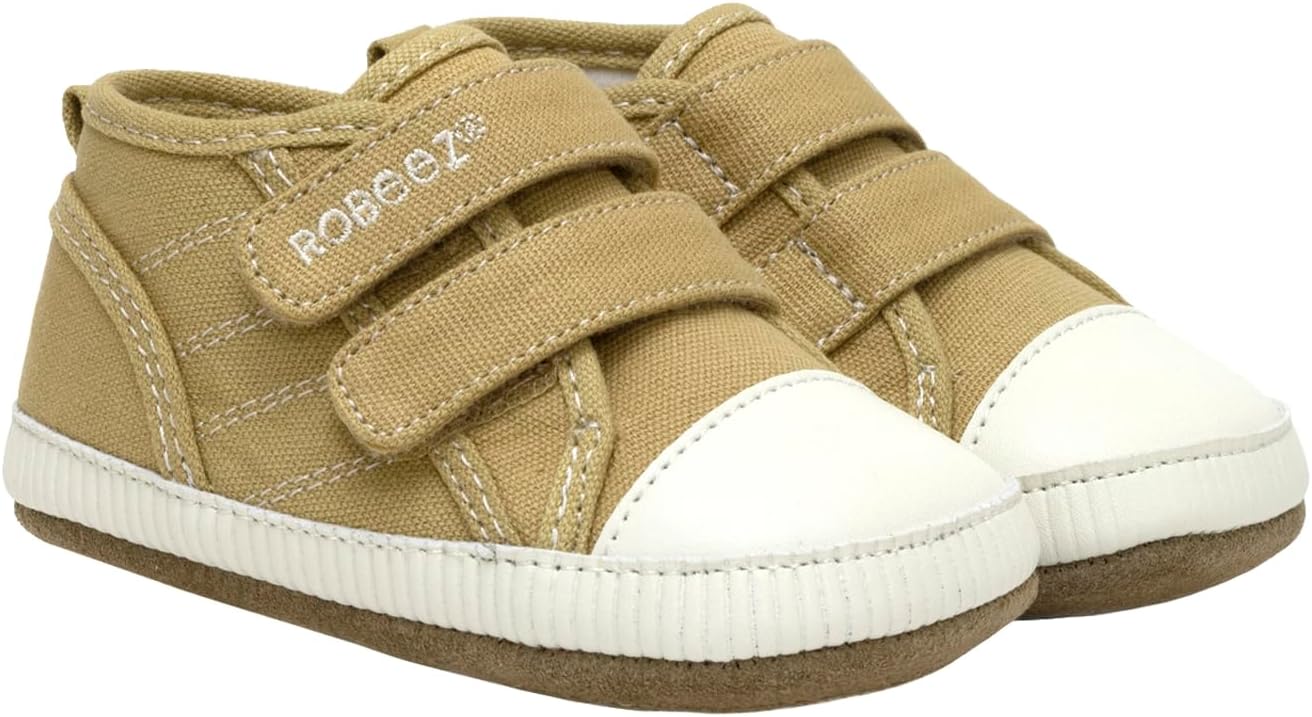 Robeez Baby Boys and Unisex First Kicks Slip Resistant Shoes & Sneakers for Infant and Toddler