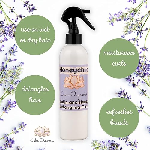 Miniatura 5 de Honeychild - Aerosol desenredante de miel y biotina para desenredar el cabello rizado, 8 onzas