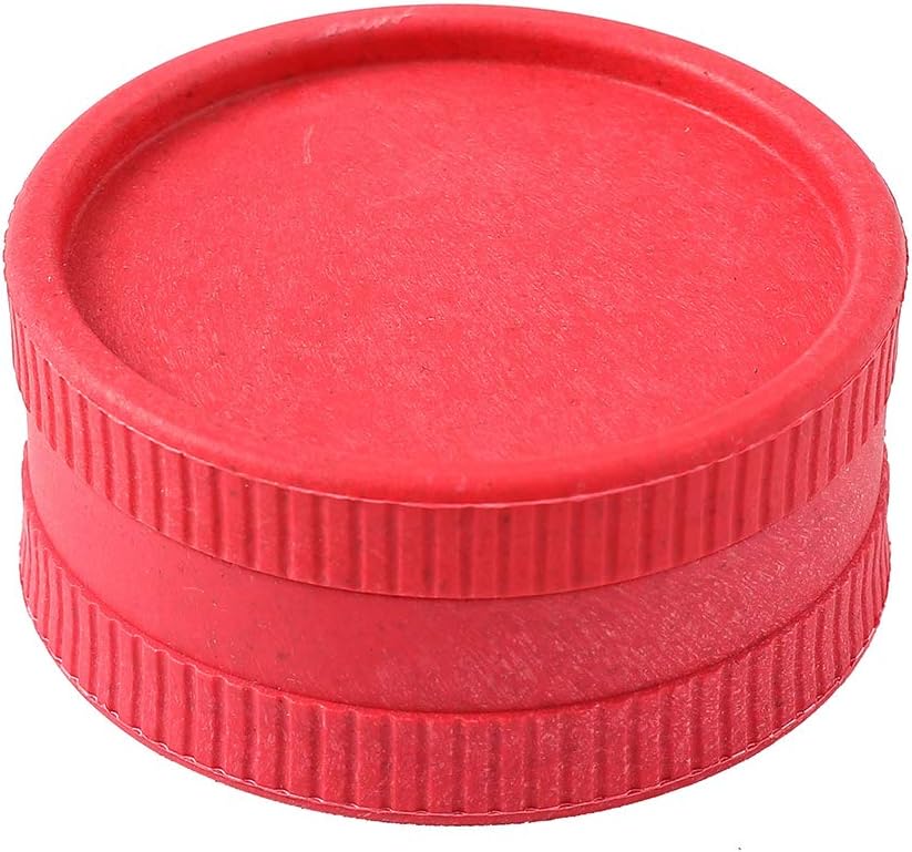 NERANENA Herb Spices Grinder Degradable Material, 2 Pieces 2.1 Inch (Red)