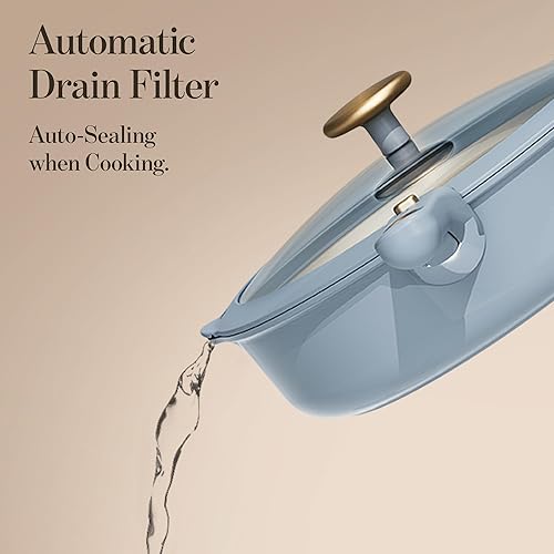 Miniatura 5 de CAROTE Juego de 18 ollas y sartenes antiadherentes, juego de utensilios de cocina con mango desmontable, juegos de utensilios de cocina de