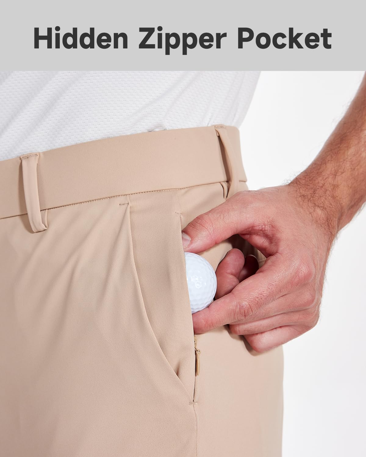 SNOWTEN Pantalon de jogging de golf pour homme avec 5 poches, coupe extensible, pour le travail, la course à pied, la salle de sport