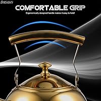 Vista 6 de Hervidor de agua de chocolate hervido caldera de té de acero inoxidable filtro de café teteras para hervir agua cuello de cisne jarra de cerveza