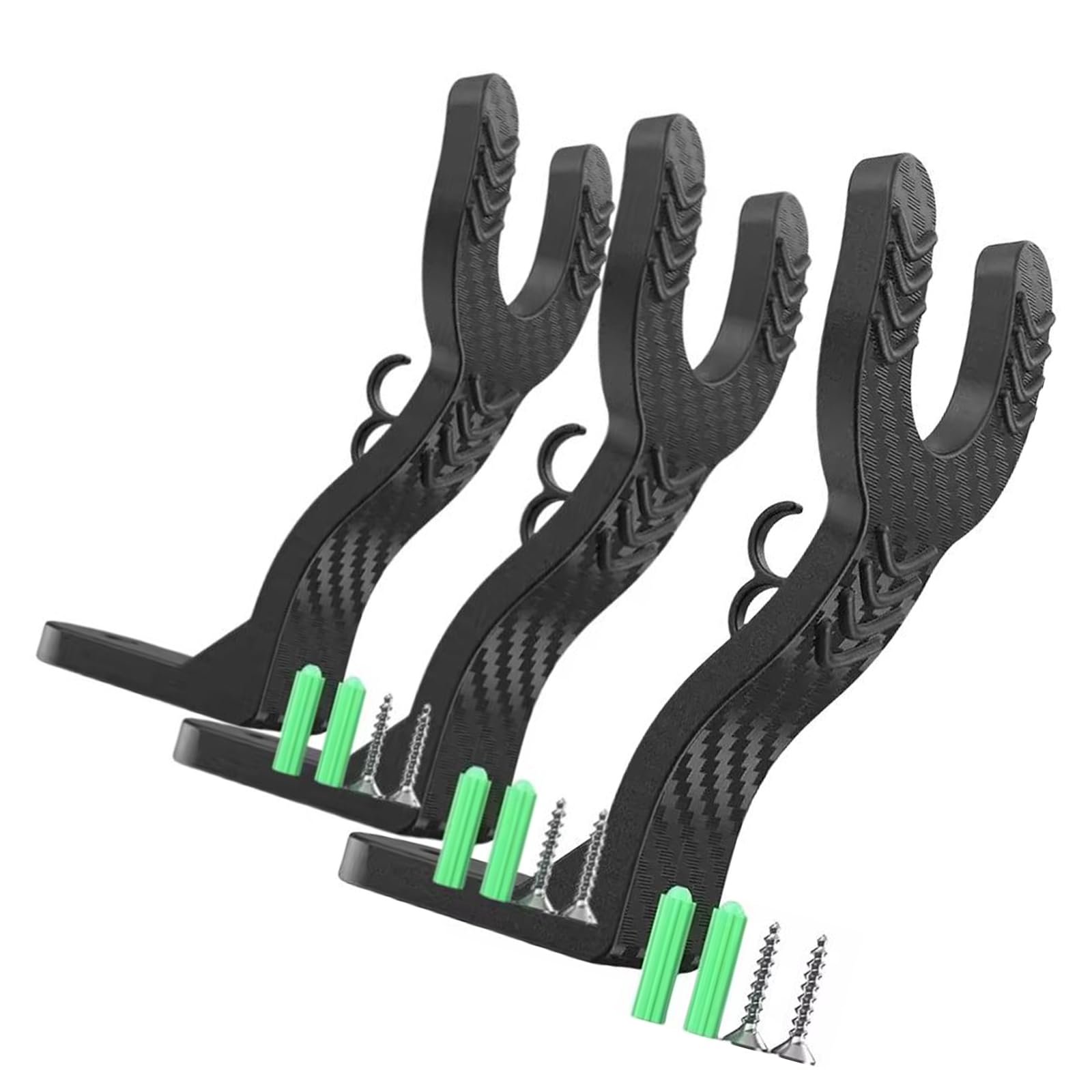 PYRIAMORE Quick Install ABS Motorcycle Helmets Hanger Hook for Garage Space Saving Vertical Wall Mounted Organizers Motorcycle Helmets Hook Wall Mounted No Tools Installation