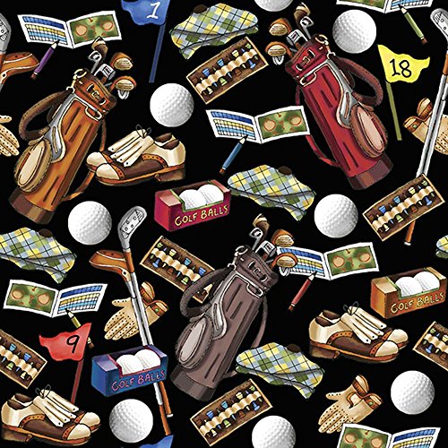 Golfing Golf Unisex Gift Wrap Wrapping Paper - 15 Foot Roll Buttons Bags