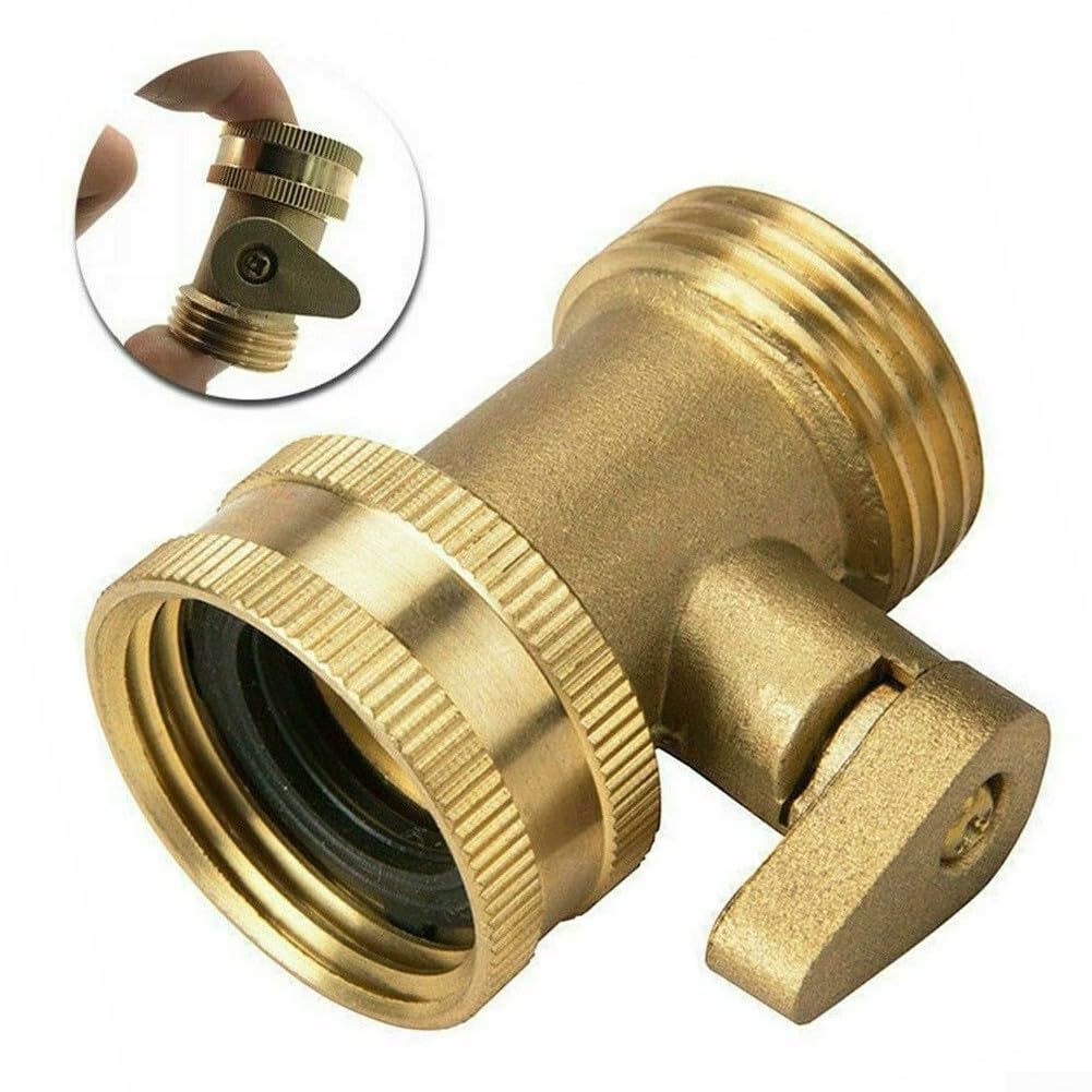Valvola di intercettazione 3/4 per tubi flessibili in ottone connettore rubinetto per uso giardino