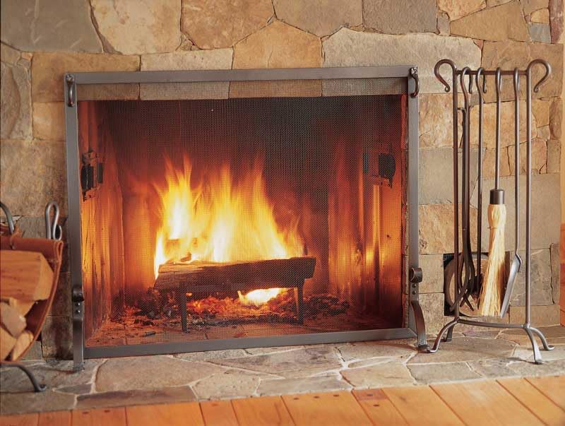 Écran Pare-étincelles Pour Cheminée En Fer Forgé - Décoration Et Sécurité Cadeau Anniversaire