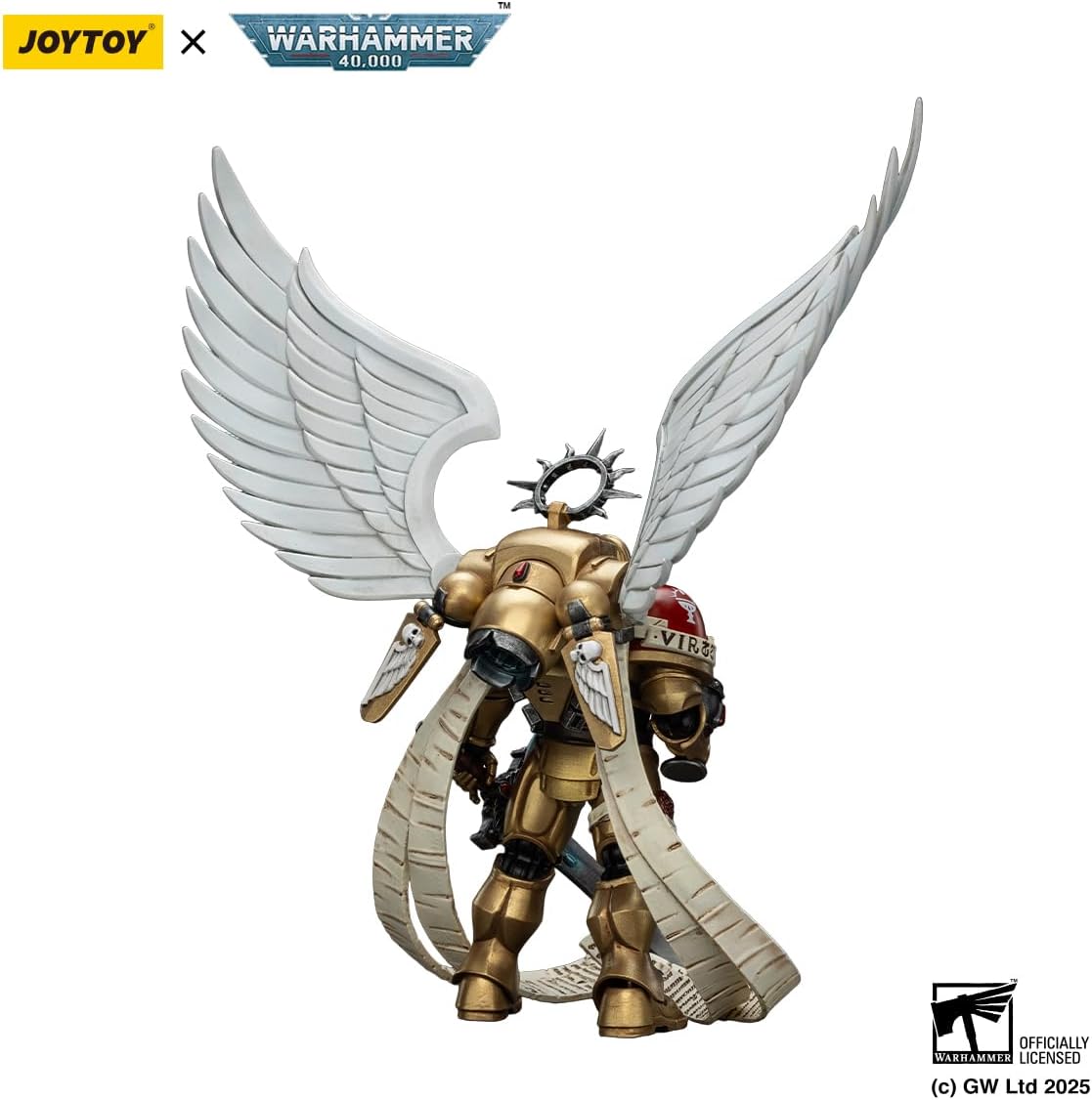 JOYTOY Blood Angels The Sanguinor Warhammer 40K 1/18 Action Figures Blood Angels The Sanguinor with Encarmine Broadsword Collectible Model 4.9Inch Birthday Gifts