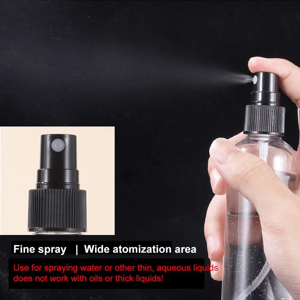 24 Pièces Bleu Vide 100ml Vaporisateur avec Noir Buse, Vaporisateur de Voyage Petits Vaporisateurs en Plastique Vaporisateur de Parfum Bouteilles de Maquillage
