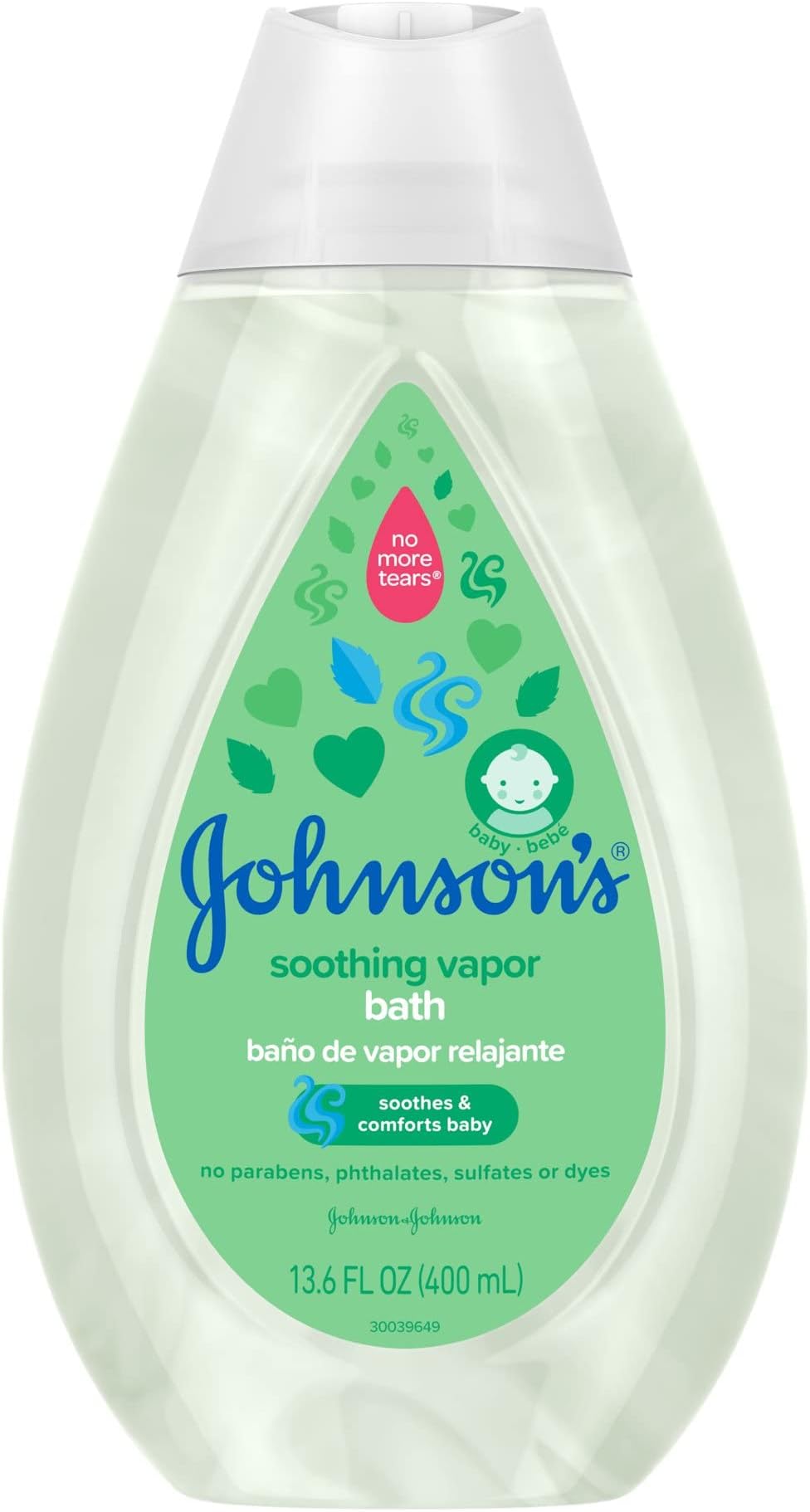 Johnsons Baby Soothing Vapor Bath 13.6 Ounce (400ml) (6 Pack) Baby