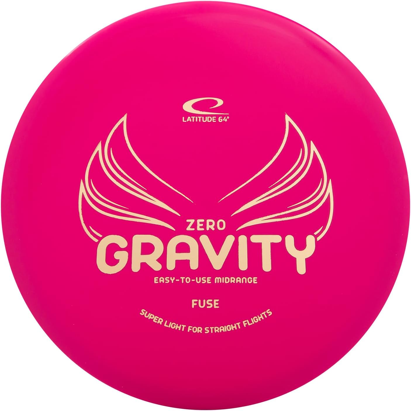 Latitude 64 Zero Gravity Fuse | Understable Disc Golf Midrange | Floats in Water | Lightweight w/Accurate Understable Flight | Beginner Disc Golf Frisbee | Grippy Base Plastic | 120-130g