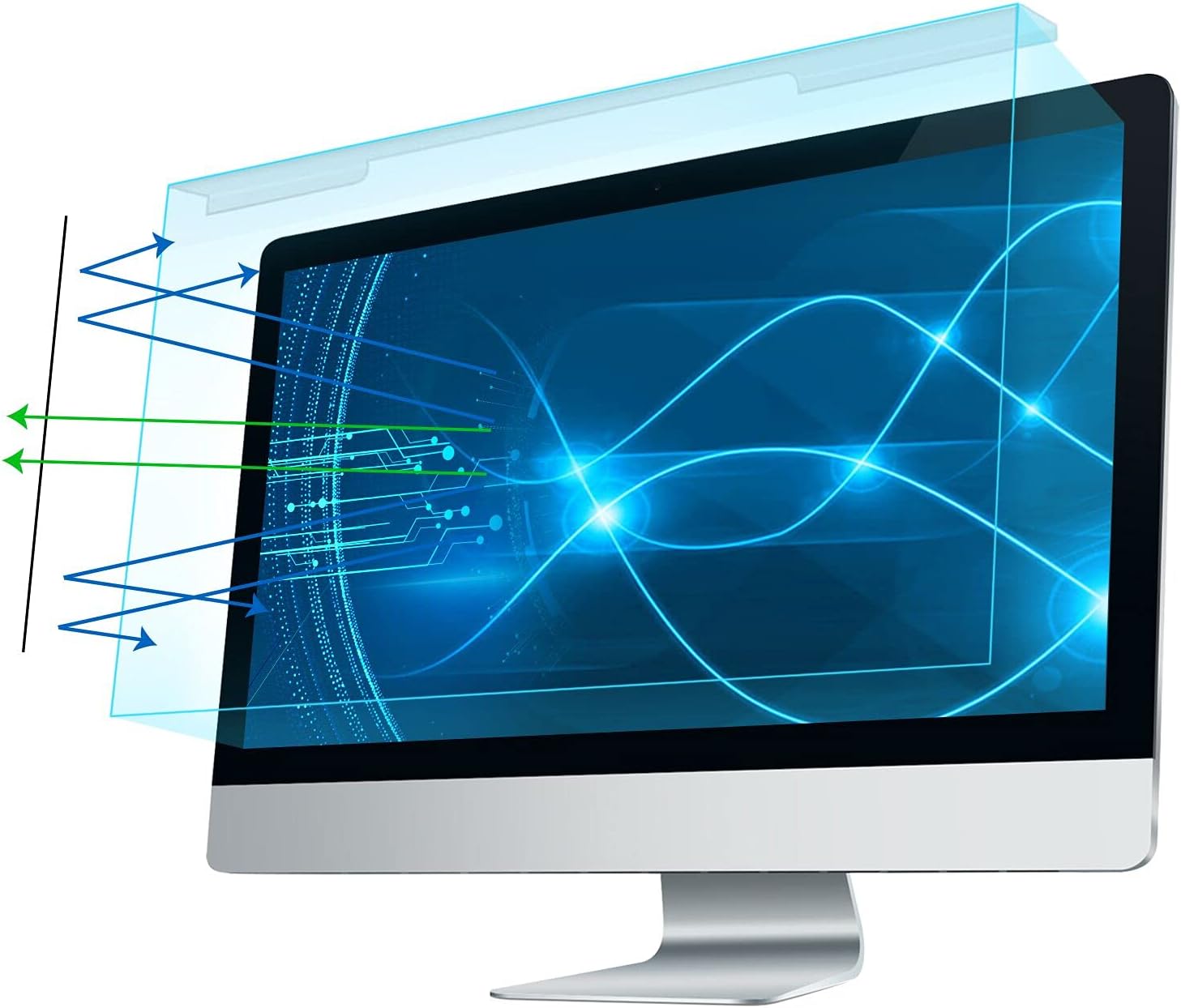 MEGREZ AntiBlue Light Computer Screen Protector for