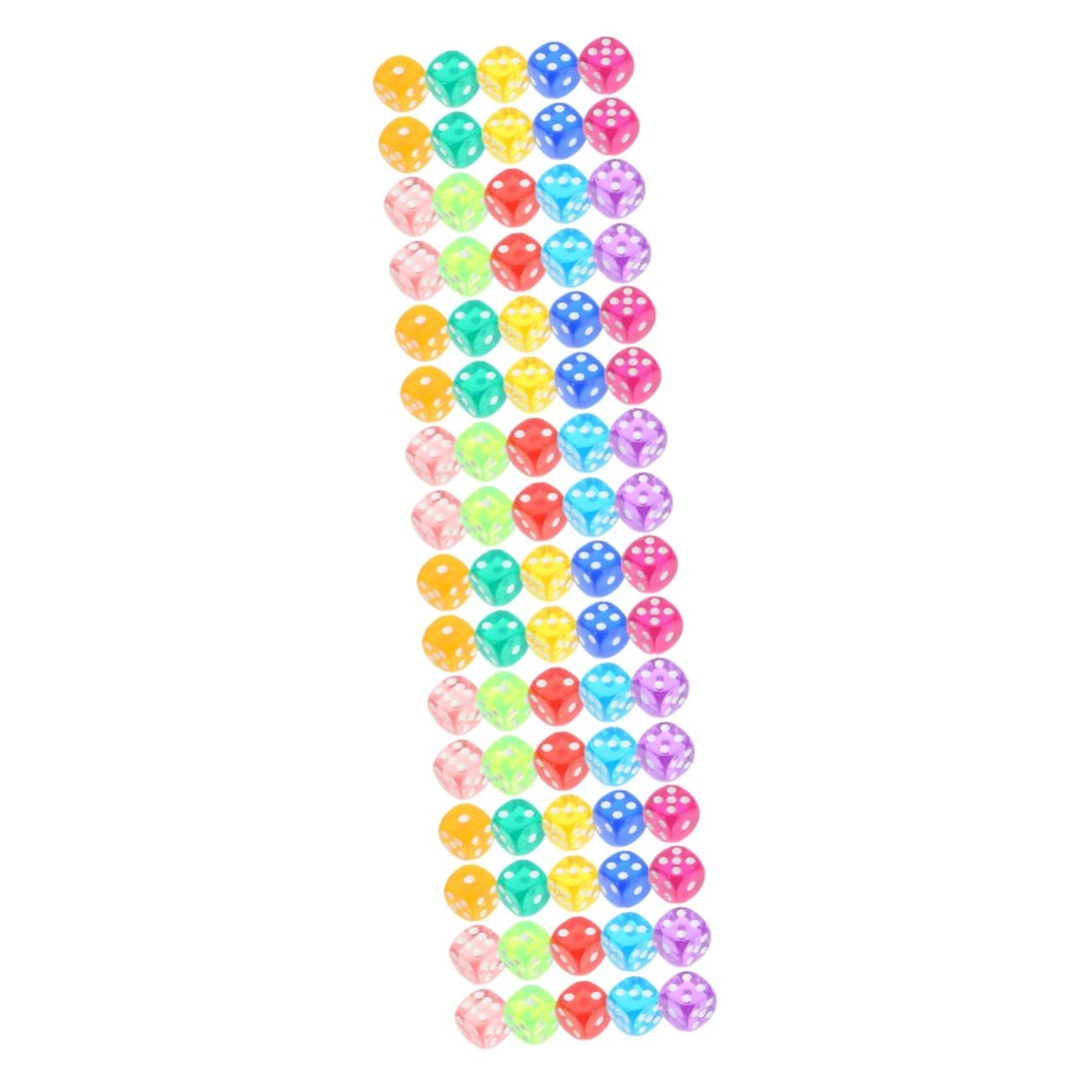 BESTonZON 400 Pièces Dés Transparents dés de Couleur Jeux de dés Jouer aux dés de des dés Jouets Dés drôles Accessoires de fête Outil de de société dés pour Le Acrylique